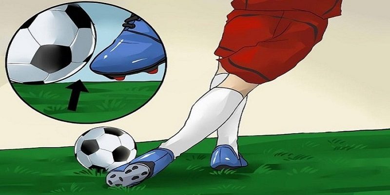 Lựa chọn và cố định điểm tiếp xúc khi đá Rabona